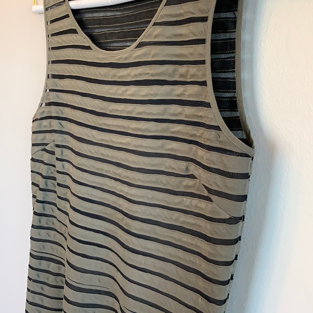 Parker Mesh Panel Dress olive green - Picture 7 of 14